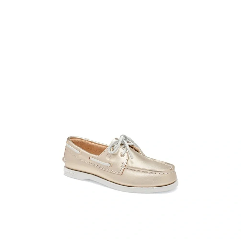 Sperry Kids Iridescent Gold Boat Shoes